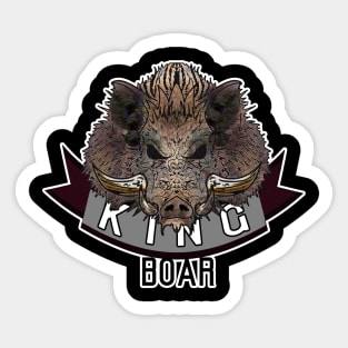 KING BOAR Sticker